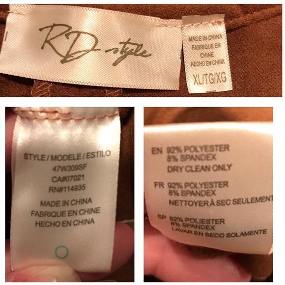 STITCH FIX RD STYLE MATTEY FAUX SUEDE DRESS XL - Picture 8 of 8